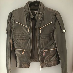 Xsmall Bebe Genuine Leather Jacket.